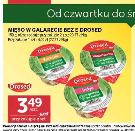 Mięso w galarecie bez E kurczak Drosed +2 warianty