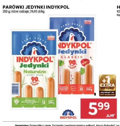 Parówki Jedynki Indykpol classic +1 wariant