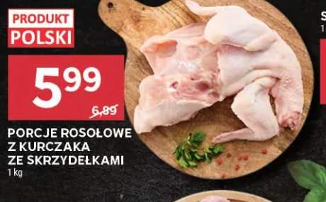 Porcje rosołowe z kurczaka ze skrzydełkami