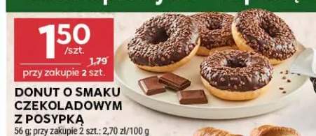 Donut o smaku czekoladowym z posypką