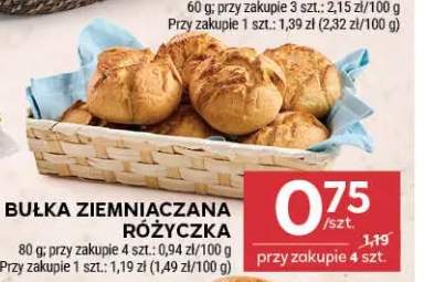 Bułka ziemniaczana różyczka