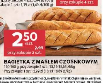 Bagietka z masłem czosnkowym