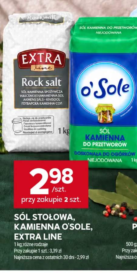 Sól kamienna Extra Line +2 warianty