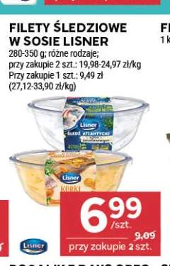 Filety śledziowe w sosie Lisner