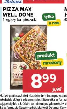 Pizza Max szynka i pieczarki Well Done