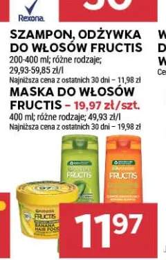 Szampon do włosów Fructis +2 warianty