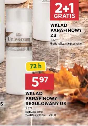 Wkład parafinowy regulowany U3