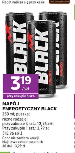 Napój energetyczny Black
