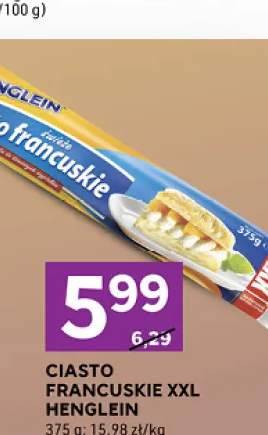 Ciasto francuskie XXL Henglein