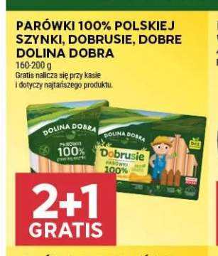 Parówki 100% polskiej szynki Dolina Dobra +2 warianty