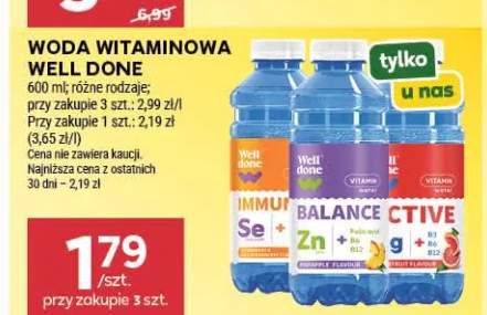 Woda witaminowa Well Done Immune +2 warianty