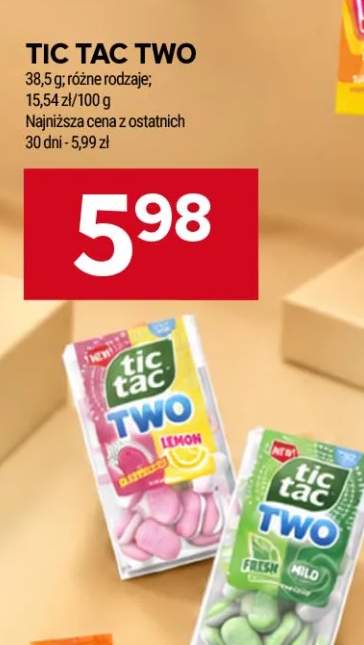 Drażetki Tic Tac Two Fresh Mild +1 wariant