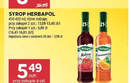 Syrop Herbapol malina +1 wariant