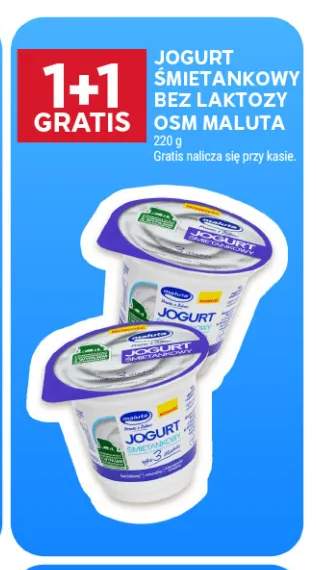 Jogurt śmietankowy bez laktozy OSM Maluta