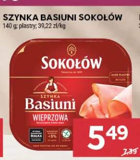 Szynka Basiuni w plastrach Sokołów