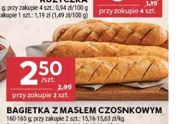 Bagietka z masłem czosnkowym