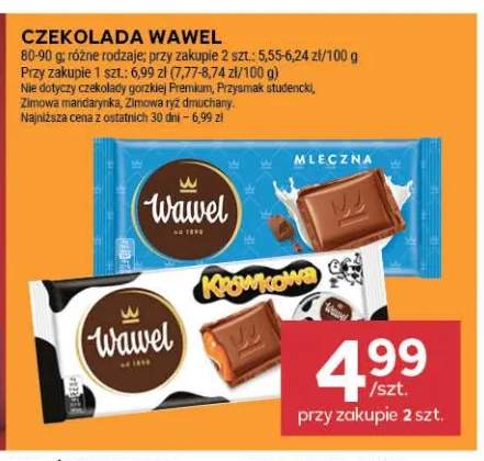 Czekolada mleczna Wawel +1 wariant