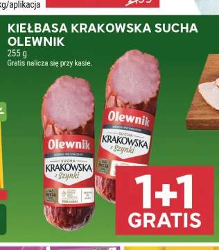 Kiełbasa krakowska sucha z szynki Olewnik +1 wariant