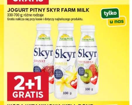 Jogurt pitny Skyr granat Farm Milk +2 warianty