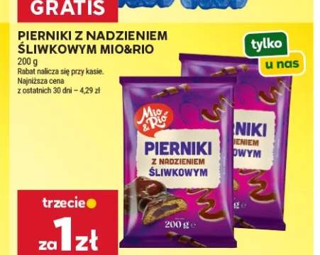Pierniki z nadzieniem śliwkowym Mio & Rio