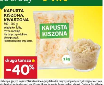 Kapusta kiszona +1 wariant
