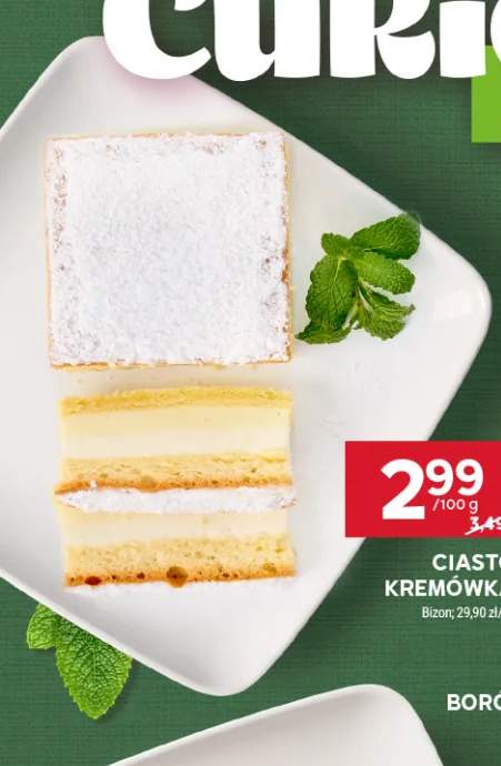 Ciasto kremówka Bizoń