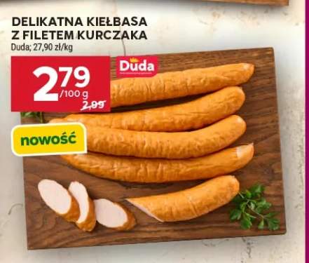 Delikatna kiełbasa z filetem kurczaka Duda