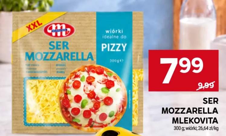 Ser mozzarella wiórki Mlekovita