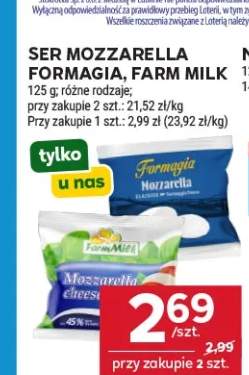Ser mozzarella Formagia +1 wariant