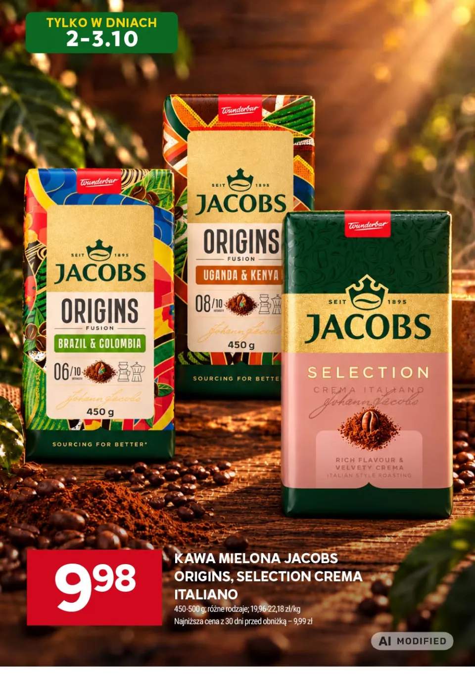 Kawa mielona Jacobs Origins Brazil & Colombia +2 warianty