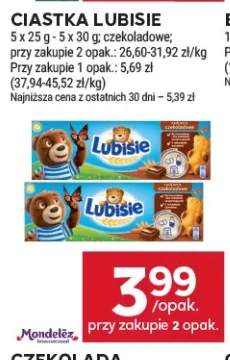 Ciastka czekoladowe Lubisie 5-pak