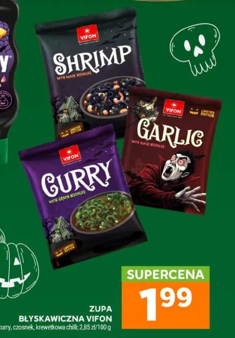 Zupa błyskawiczna curry Vifon +2 warianty