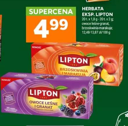 Herbata ekspresowa Lipton owoce leśne-granat +1 wariant