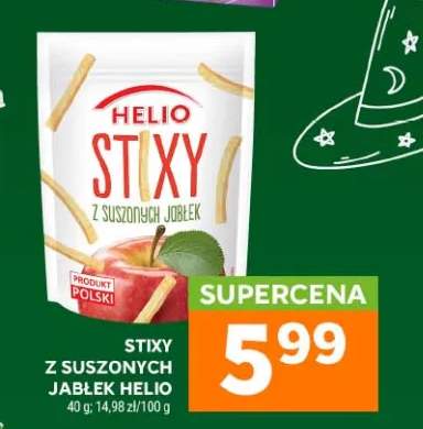 Stixy z suszonych jabłek Helio