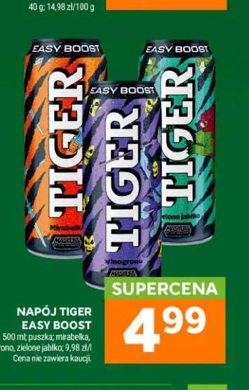 Napój Tiger Easy Boost mirabelka +2 warianty