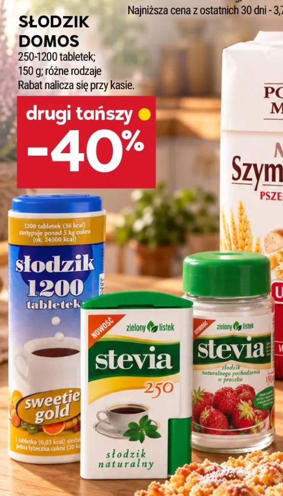 Słodzik Stevia Zielony Listek +2 warianty