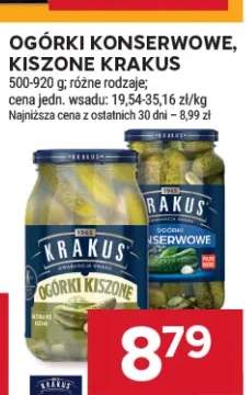 Ogórki konserwowe Krakus +1 wariant