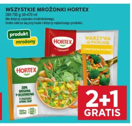 Mrożonki Hortex +2 warianty
