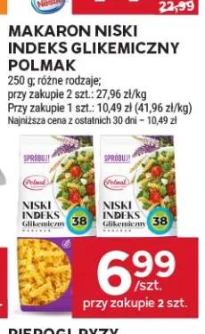 Makaron niski indeks glikemiczny Polmak
