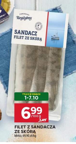 Filet z sandacza ze skórą Targ Rybny