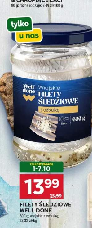 Filety śledziowe wiejskie z cebulką Well Done