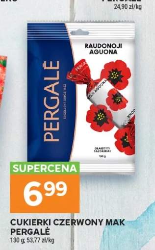 Cukierki Czerwony Mak Pergalė