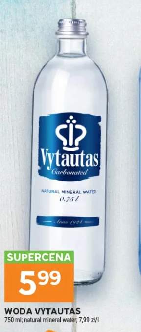 Woda gazowana Vytautas natural mineral water