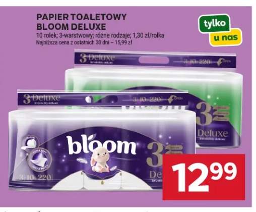 Papier toaletowy Bloom Deluxe 3-warstwowy