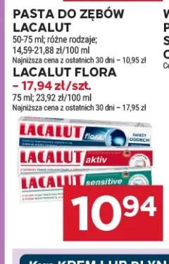 Pasta do zębów Lacalut Aktiv +2 warianty