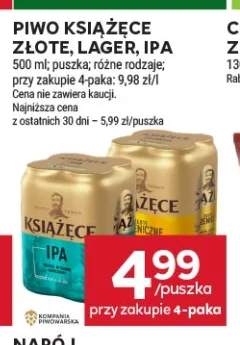 Piwo Książęce Złote +2 warianty