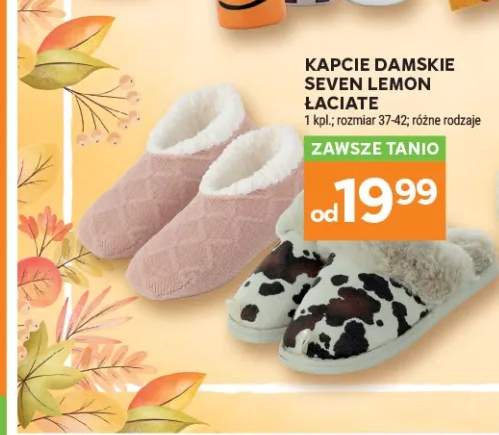 Kapcie damskie Seven Lemon łaciate