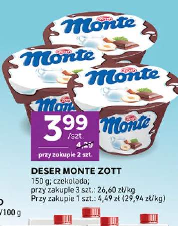 Deser Monte czekolada Zott