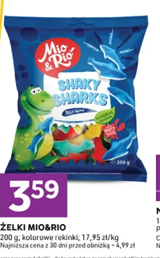 Żelki Mio & Rio kolorowe rekinki