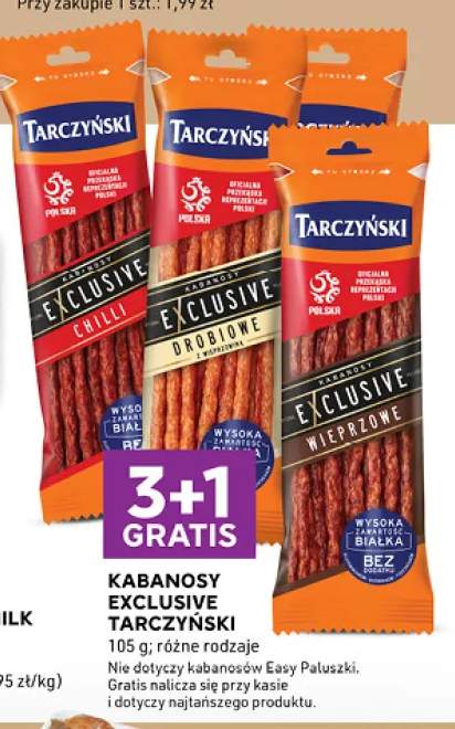 Kabanosy Exclusive drobiowe Tarczyński +2 warianty